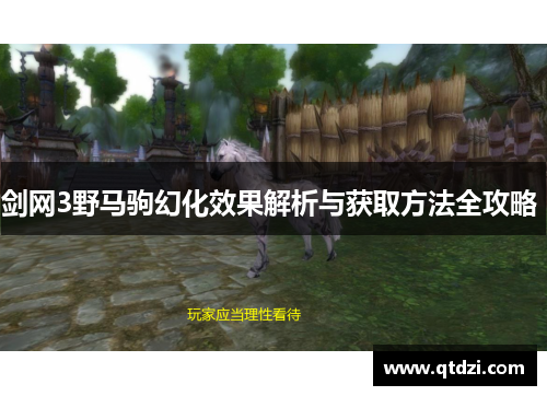 剑网3野马驹幻化效果解析与获取方法全攻略 